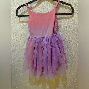 Purple pink glitter tutu dress